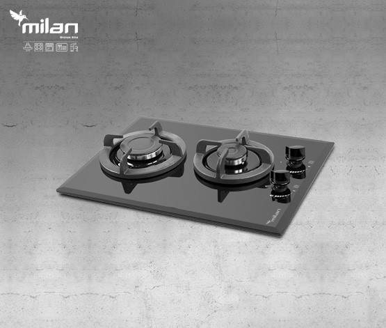 اجاق گاز میلان مدل G21 دو شعله شیشه ای