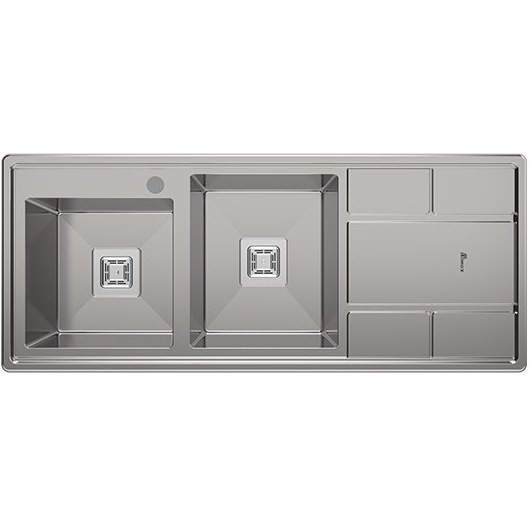 سینک ظرفشویی بیمکث مدل BS740 توکار دو لگن