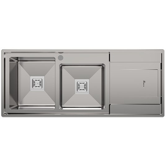 سینک ظرفشویی توکار بیمکث مدل BS741 دو لگن