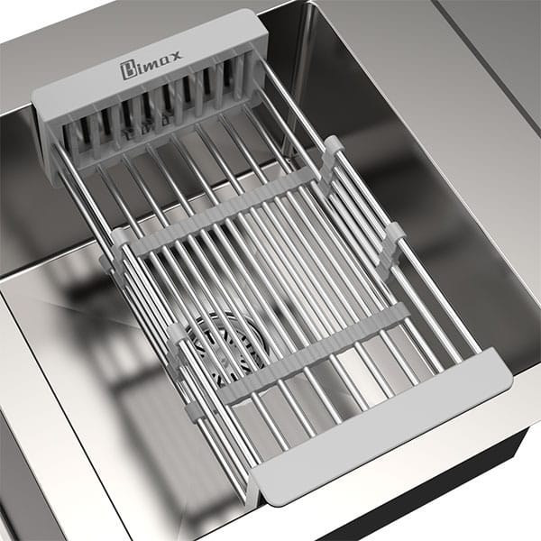 سینک ظرفشویی بیمکث مدل 845 توکار ۲ لگن استیل