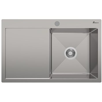 سینک ظرفشویی بیمکث مدل BS721 توکار تک لگن استیل