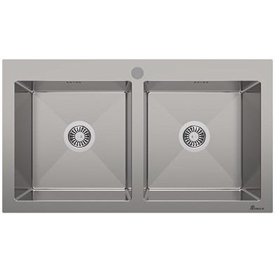 سینک ظرفشویی توکار بیمکث مدل BS722 دو لگن