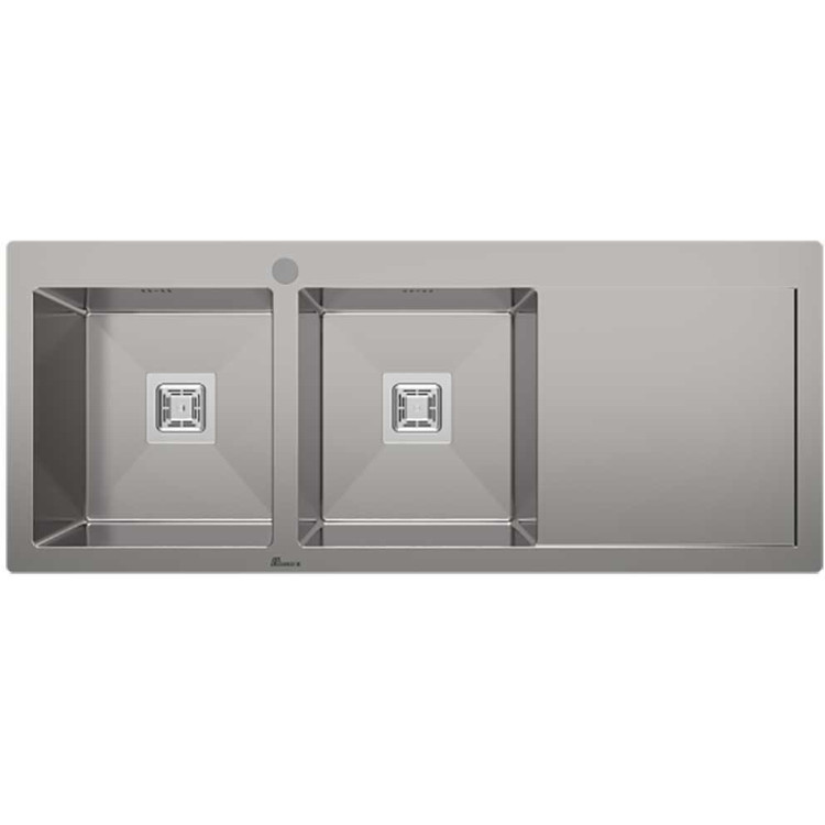 سینک ظرفشویی بیمکث مدل BS723 توکار ۲ لگن استیل