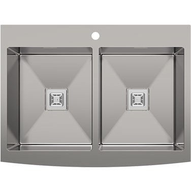 سینک ظرفشویی بیمکث مدل BS750 توکار ۲ لگن