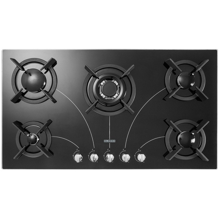 اجاق گاز شیشه ای رومیزی استیل البرز G-5908
