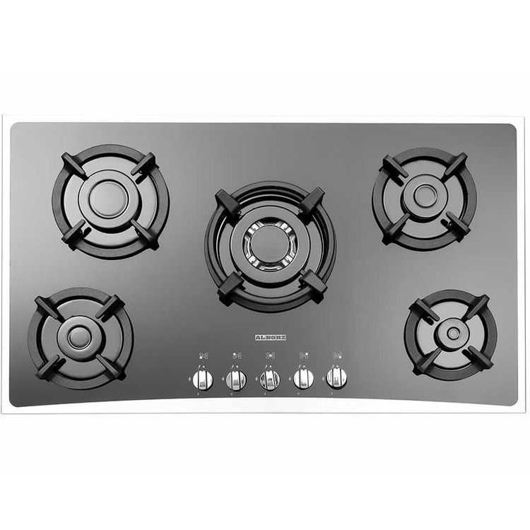 اجاق گاز استیل البرز مدل G5954 ظرفیت ۵ شعله