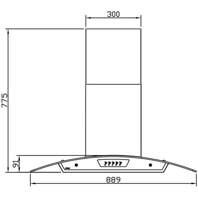 هود استیل البرز مدل SA-102