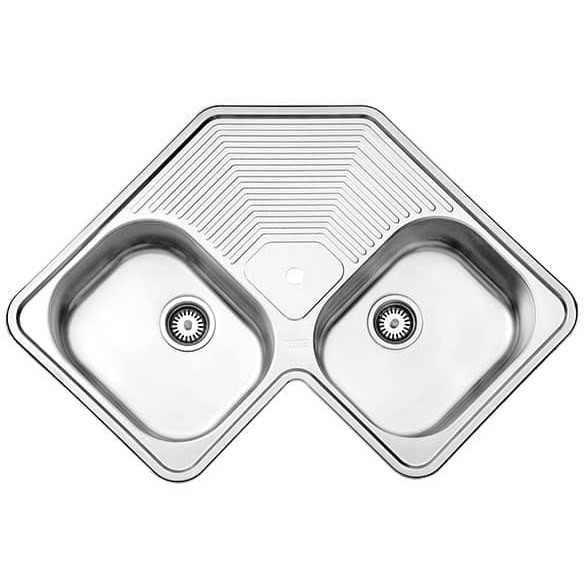 سینک توکار استیل البرز مدل 540 دو لگن