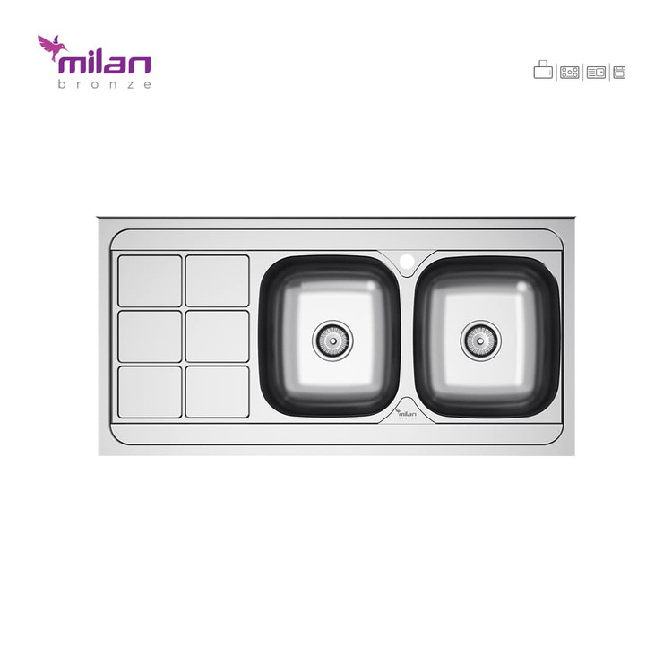 سینک ظرفشویی میلان روکار مدل 7013