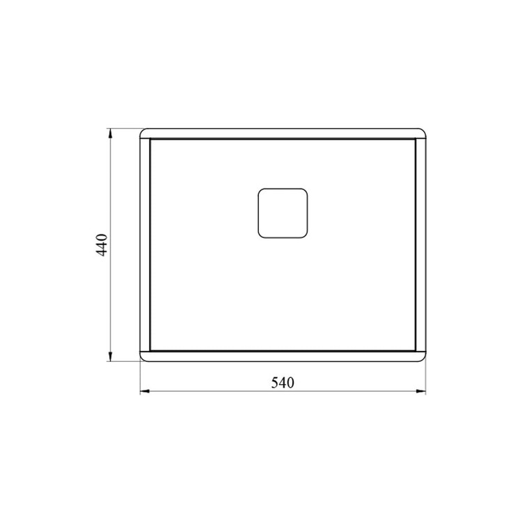 سینک ظرفشویی توکار کن مدل A4050 تک لگن استیل