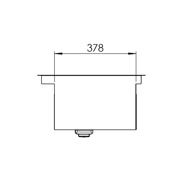 سینک کن استیل توکار مدل BCN 302-90