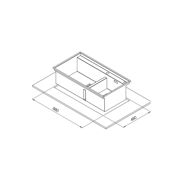 سینک کن استیل توکار مدل BCN 302-90