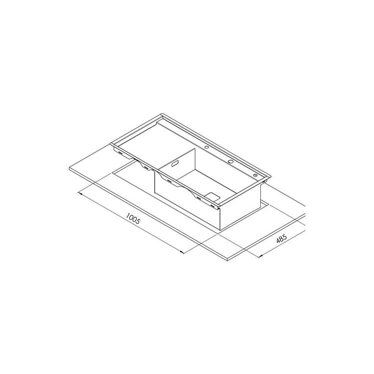 سینک کن استیل توکار مدل BCN 305