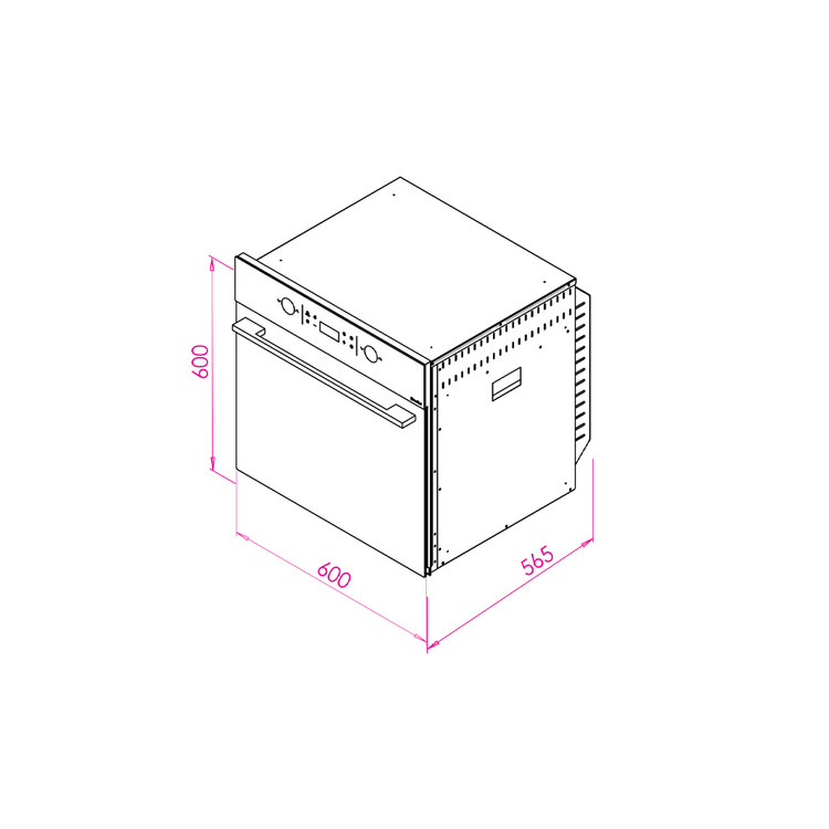 فر توکار کن مدل Point_M مشکی- استیل