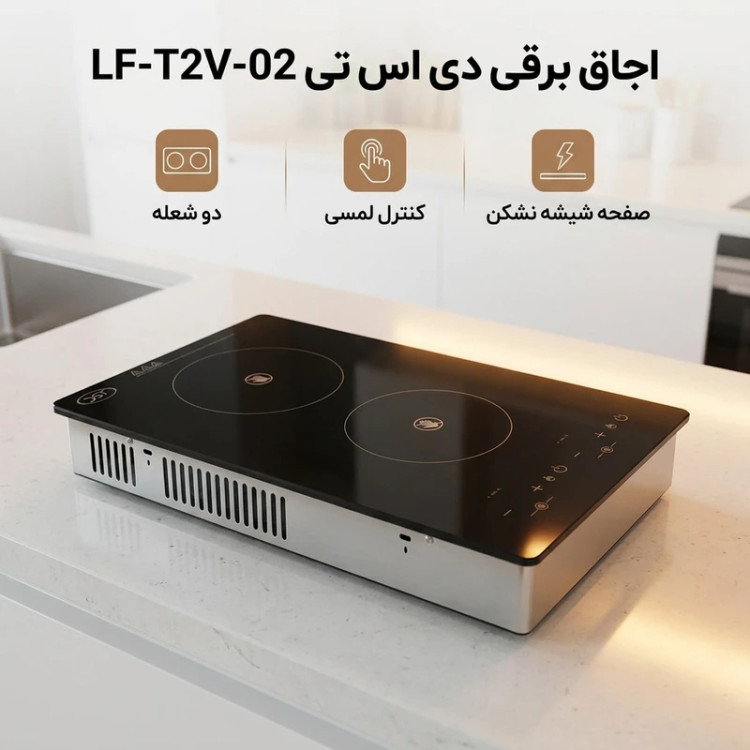 اجاق برقی دی اس تی مدل T2V-02 ظرفیت ۲ شعله