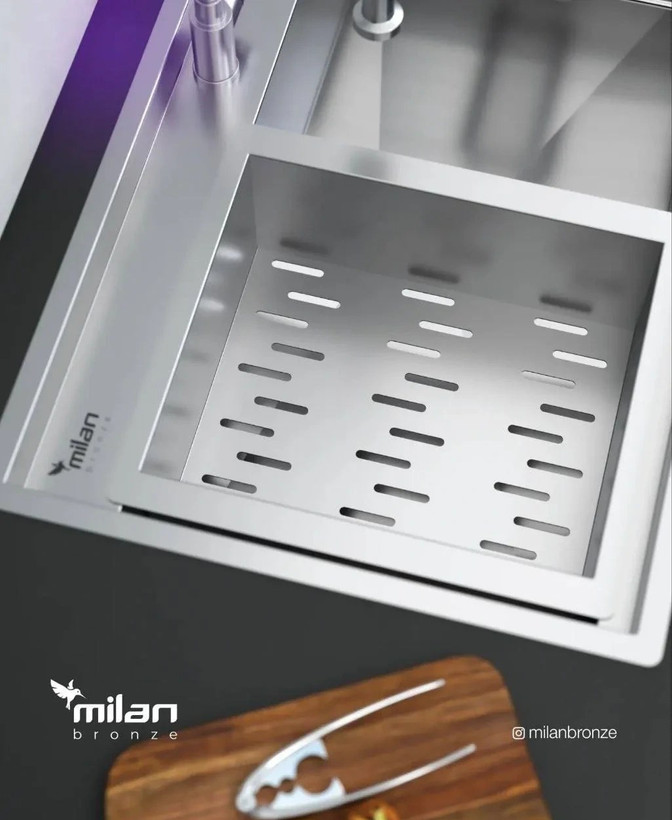 سینک 4090S02 توکار استیل میلان